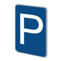 Parkeerbord vlak aluminium