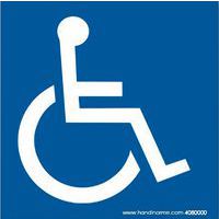 Parkeerbord magnetisch plaat voor rolstoelgebruiker