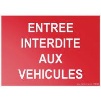 Verkeersbord ENTRÉE INTERDITE AUX VÉHICULES