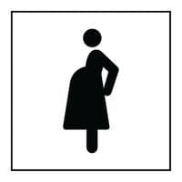 Pictogram toegankelijkheid voor zwangere vrouwen Gravoply