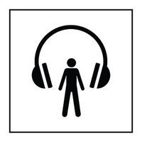 Pictogramme audioguide en Gravoply