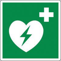 Noodbord - Automatische externe defibrillator - Zelfklevend