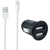 Chargeur allume-cigare USB + câble lightning Iphone - Moxie