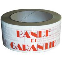 Tape polypropyleen Acryl - geruisloos - bedrukt ‘Bande de garantie’