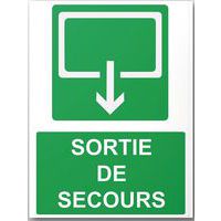 Panneau rectangulaire de sécurité sortie de secours