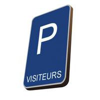 Parkeerbord voor VISITEURS