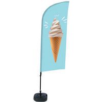 Beach flag base remplissable Glace - Showdown Displays