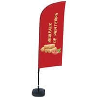 Beach Flag Alu Wind compleet - Rouleaux de printemps - -watertankvoet.