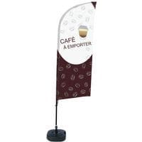 Beach Flag Alu Wind compleet - CAFE A EMPORTER - - watertankvoet.