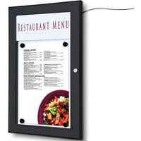 Porte menu mural extérieur LED - Format portrait - Showdown Displays