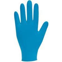 Gants alimentaires jetables en nitrile bleu - Sans poudre - Polyco