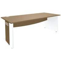 Bureau recht met voetpanelen Quatuor, Type onderstel: Paneel, Hoogte: 72 cm, Totale breedte: 160 cm