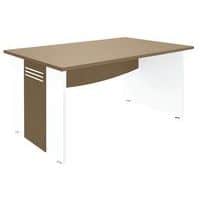 Bureau droit pieds panneaux Quatuor, Type de piétement: Panneau, Hauteur: 72 cm, Largeur hors tout: 120 cm