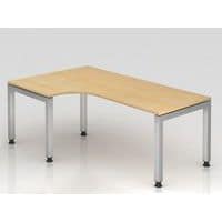 Bureau angle 90° avec pied en U carré - 200x120 cm - Hammerbacher