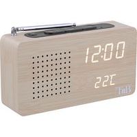 Radio réveil FM LED finition bois Joy - T'nB