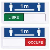 Plaque de porte « LIBRE - OCCUPÉ »