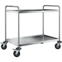 Serveerwagen SW 10 x 6-2 BASIC met staalverzinkte wielen - Blanco