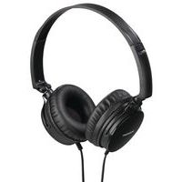 Casque pliable avec micro sur câble plat HED2207BK - Thomson