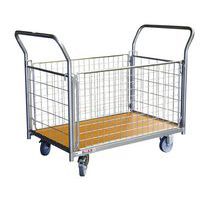 Chariot grillagé 2 dossiers + 2 ridelles - 250 kg  - FIMM