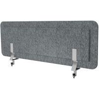 Ecran acoustique gris chiné + pinces bureau double