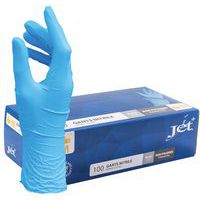 Gants jetables nitrile bleu non poudré - Boîte de 100 - MP Hygiène