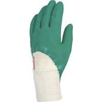 Gants latex crêpé support coton cousu poignet tricot - Singer