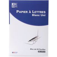 Bloc de correspondance endosse 100 pages 80g - Oxford