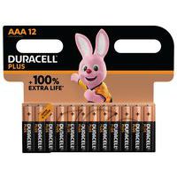 Alkalinebatterij AAA Plus 100% - 12 stuks - Duracell