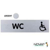 Plexiglas deurbord - invalidentoilet - goud/zilver - Novap