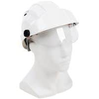 Casque Orizon ventilé blanc avec lunettes de protection