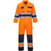 Overall Nantes Hi-Vis Blauw/oranje TX55 Portwest