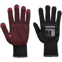 Handschoen Nylon Polkadot A110 Zwart/rood Portwest