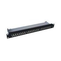 Panneau de brassage 19 pouces 1U 24 ports CAT6A STP