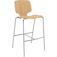 Tabouret Code pieds chromé