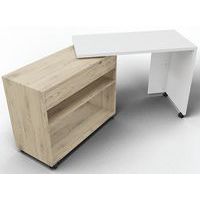 Bureau compact mobile avec plateau coulissant Homere - Eol