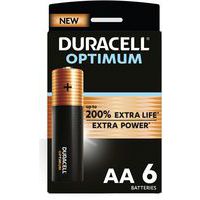 Alkalinebatterij Optimum AA - 6 eenheden - Duracell