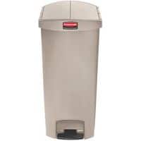 Poubelle en plastique STEP ON - 68L - Beige - Rubbermaid