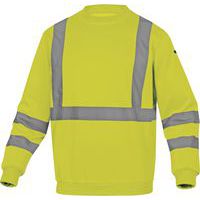 Sweat molleton polyester coton haute visibilité - Delta Plus