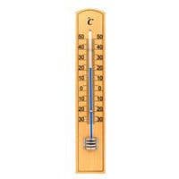 Thermometer voor binnen en buiten van beukenhout - Velamp