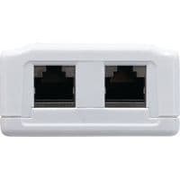 Wandcontactdoos met 2 RJ45 STP-poorten - Dexlan