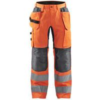 Pantalon haute-visibilité à stretch orange fluo anthracite - Blåkläder