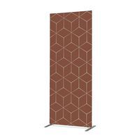 Cloison Deco En Tissu Hexagone Rouille - Showdown Displays