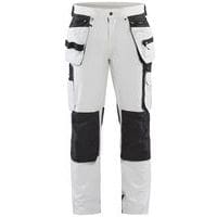 Schildersbroek met 4-weg stretch White/Dark grey - Blåkläder