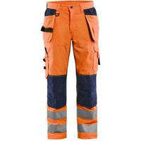 Pantalon aéré à stretch orange fluo marine - Blåkläder