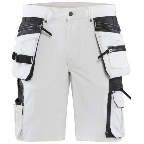 Schildersshort met 4-weg stretch White/Dark grey - Blåkläder