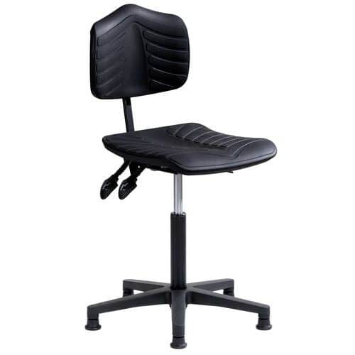 Siège Ergosoft polyamide ergonomique assise moyenne sur patins Sofame