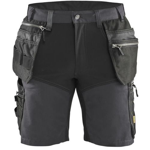 Short met stretch en spijkerzak Grijs/Zwart - Blåkläder