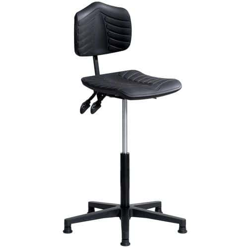 Siège Ergosoft ergonomique assise haute sur patins polyamide - Sofame