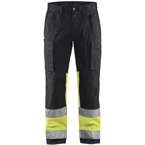 Werkbroek met Stretch High Vis 1551 - zwart/geel