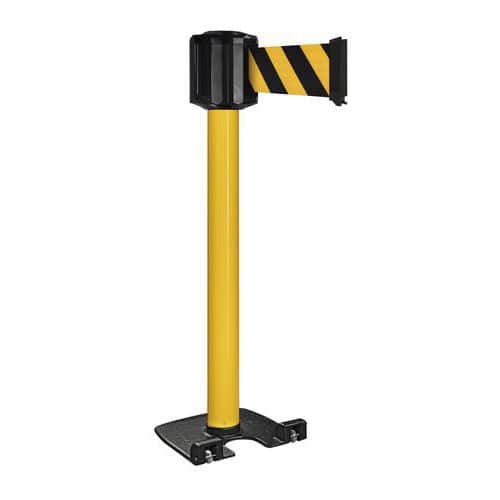 Poteau exterieur jaune a sangle 10mx10cm - Viso